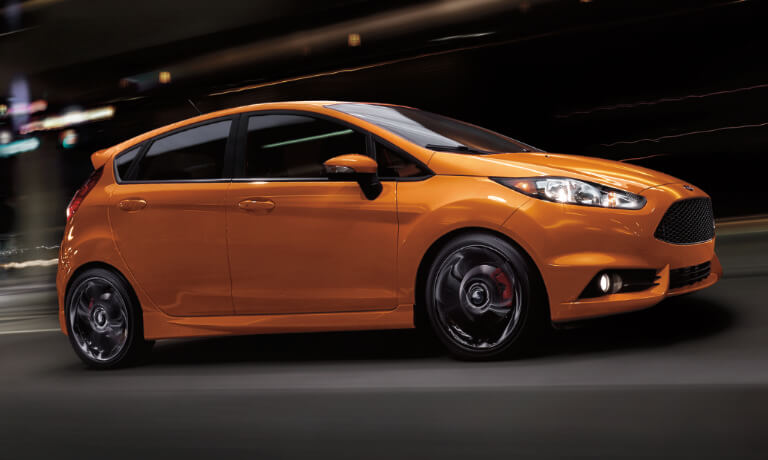 2019 Ford Fiesta Hatchback driving through tunnel