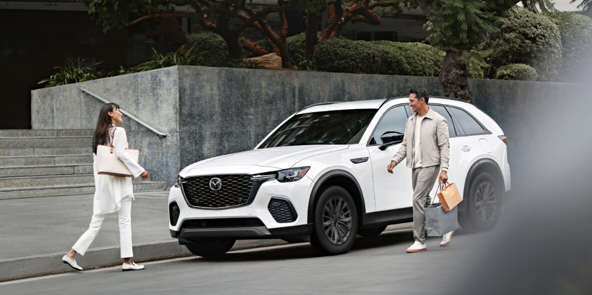 2026%20CX-70%20PHEV%20Plug-In 2026 CX-70 PHEV parked curbside