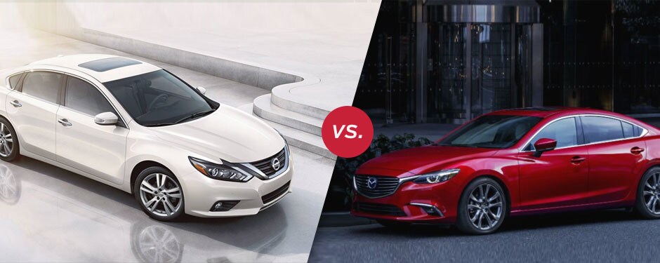 Comparison: 2018 Nissan Altima vs 2017 Mazda 6