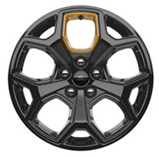 18 High Gloss Ebony Black-Painted Aluminum with Electric Spice Accents