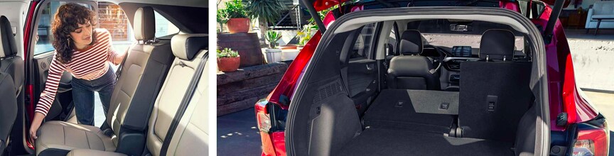 second-row sliding seats60 40 split-fold down