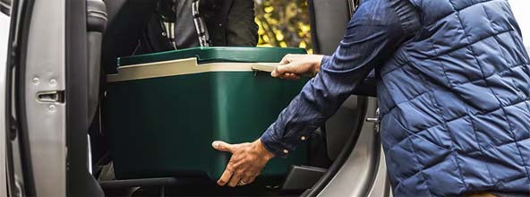 fold-flat load floor with under-seat storage
