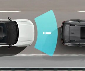 full-speed forward collision warning with active braking and pedestrian cyclist detection