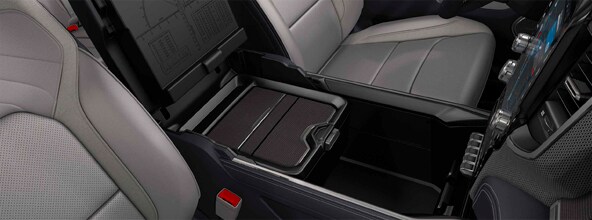 center console and charging station