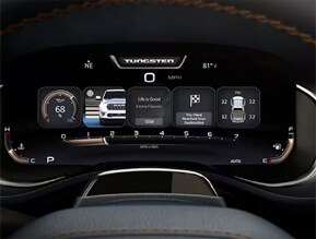 interactive driver information digital cluster display