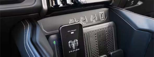 center console and class-exclusive available dual wireless charging pads