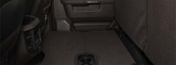 FOLD-FLAT LOAD FLOOR WITH UNDER-SEAT STORAGE
