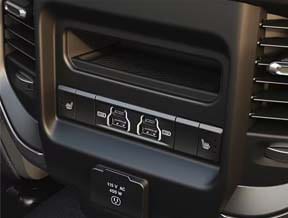center console rear cubby bin