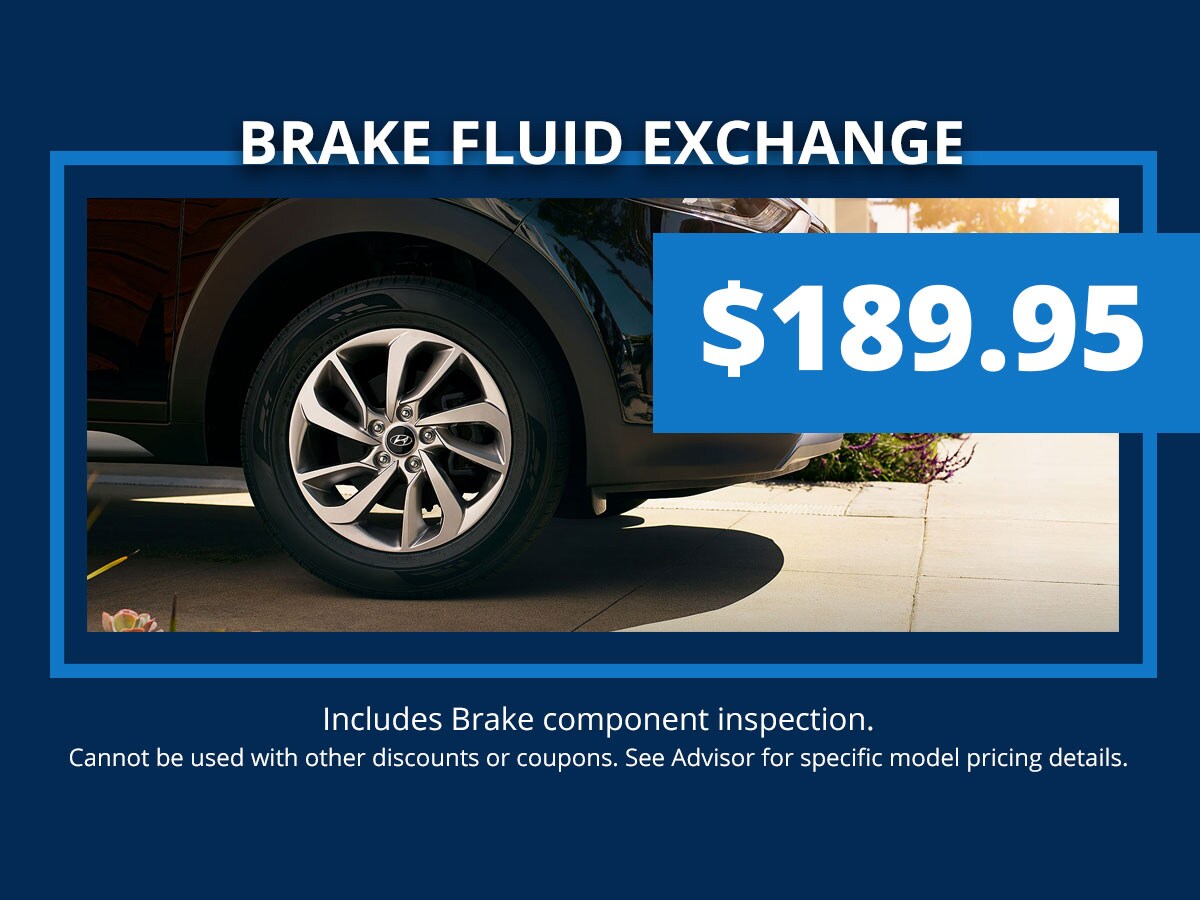 Hyundai Brake Fluid Exchange Service Special Discount Coupon