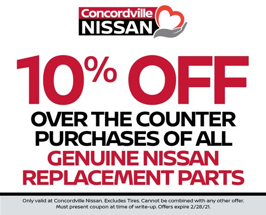 10 Percent Off over the counter purchases on genuine replacement parts