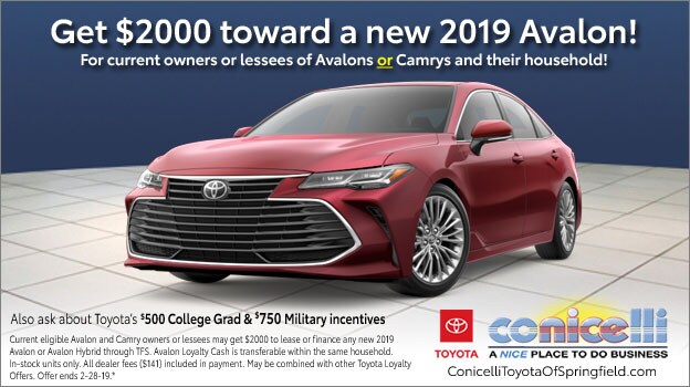 Get $2000 toward a new 2019 Avalon!