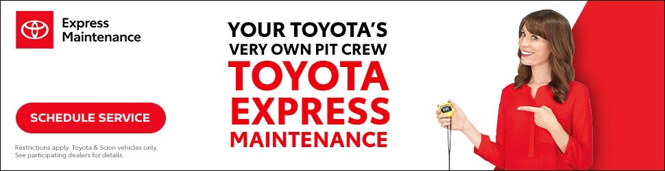 Click to Schedule your Toyota Express Maintenance at Conicelli Toyota...
