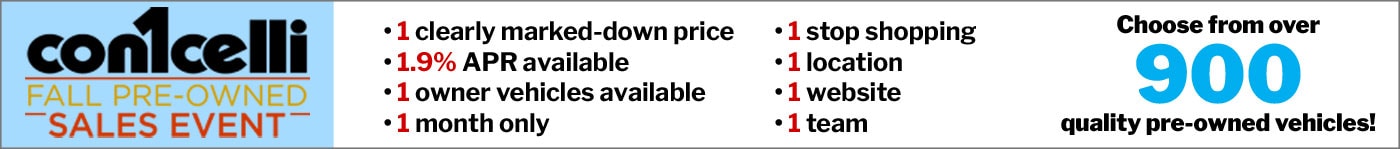 Fall Pre-owned Sales Event happening now!