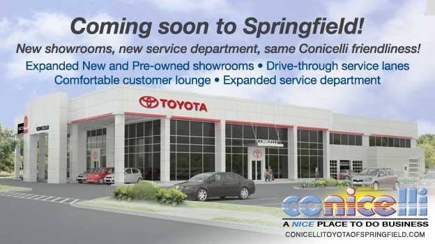 Look what's coming
to Conicelli Toyota of Springfield!
