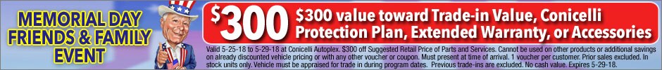 Get $300 Memorial Day Friends & Family Bonus!