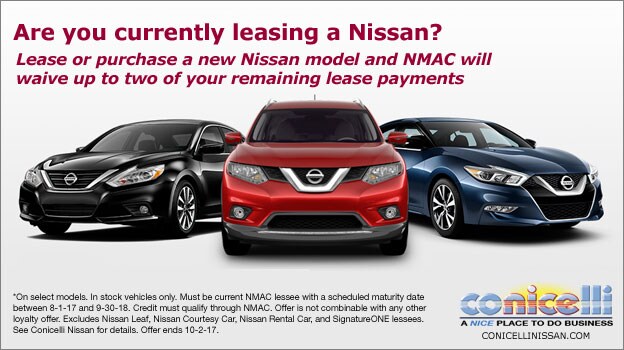 Nissan has some great incentives for current Nissan owners to lease or purchase a new Nissan! Click for details...