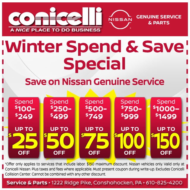 Nissan Service Specials near Devon, PA Nissan Parts Coupons