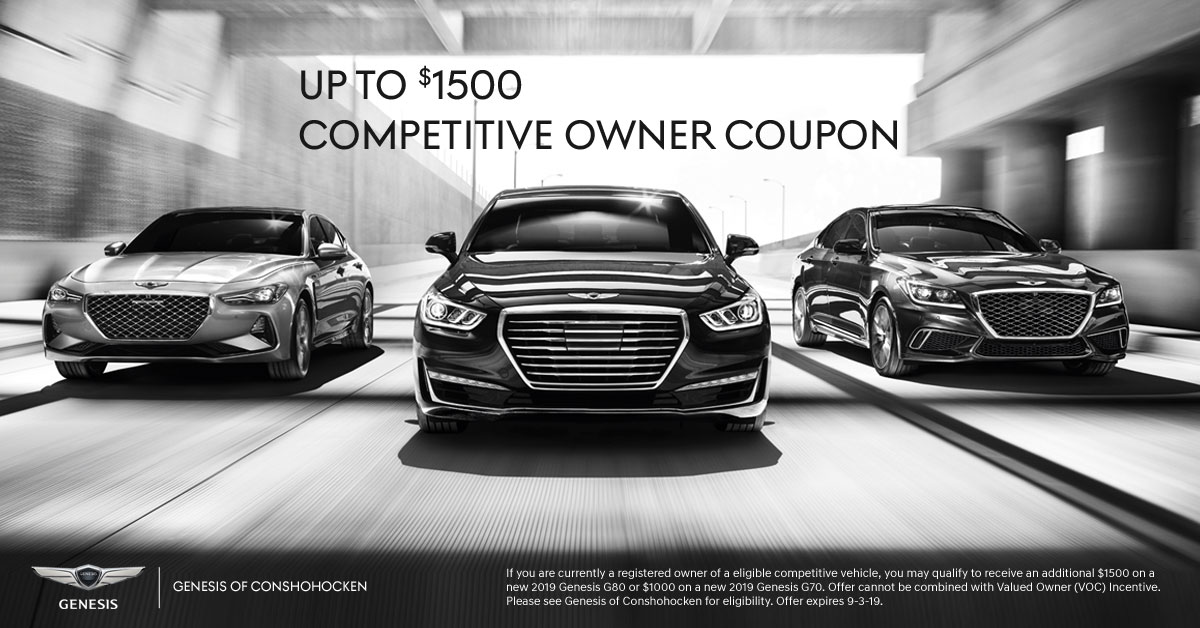 Up to $1500 Competitive Owner Coupon at Genesis of Conshohocken...
