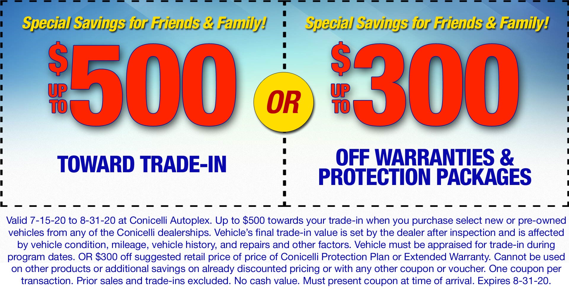 Friends & Family Save 10% Off Any Service at Conicelli Autoplex!