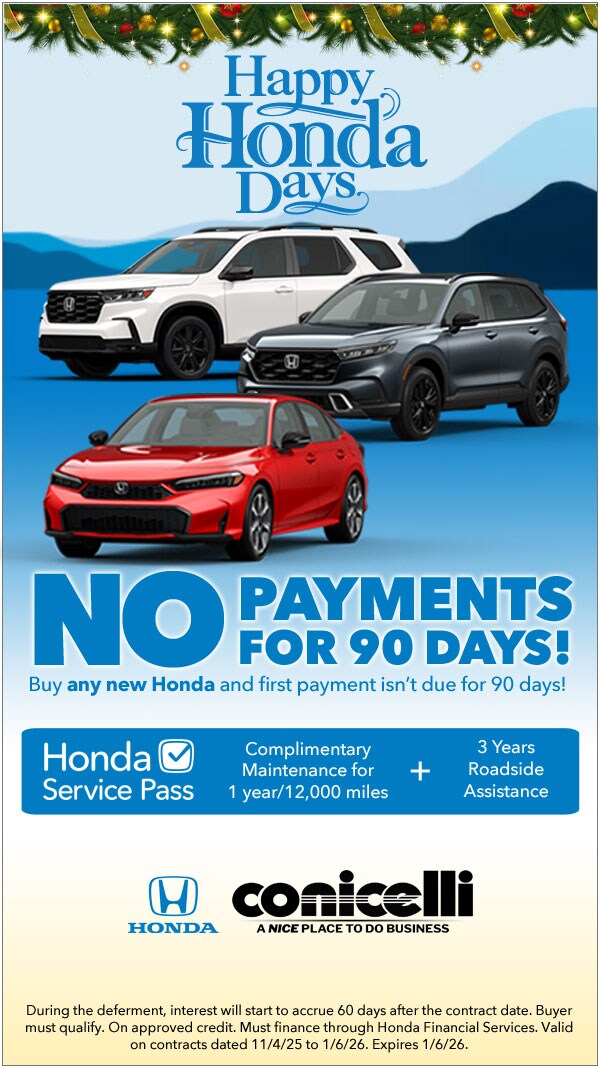 No payments for 90 days!