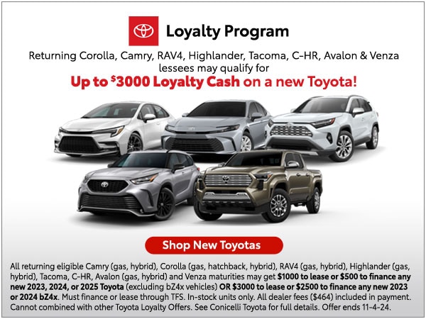 Toyota Loyalty Programs | Buy or Lease a Toyota near Malvern, PA