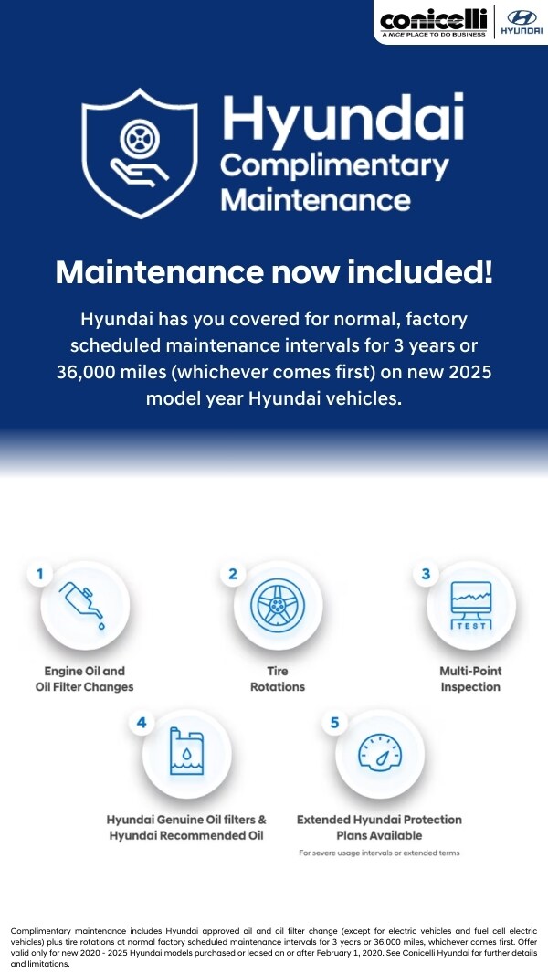 Look at what you get with every new Hyundai!