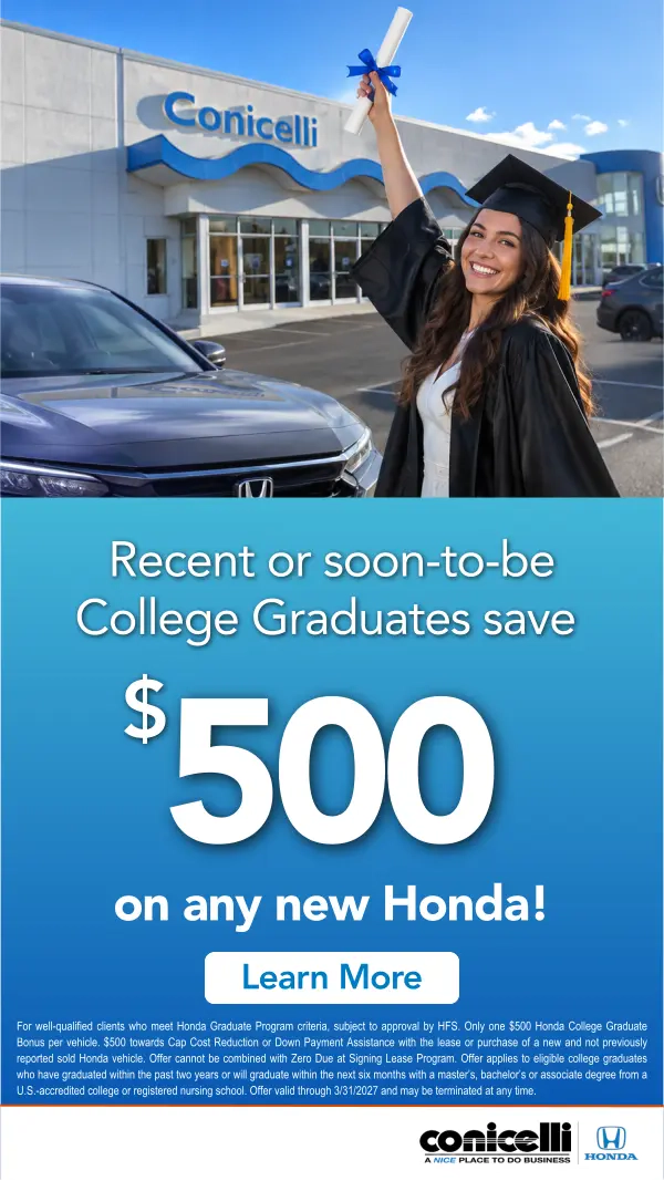 Learn more about the Honda Graduate Offer!