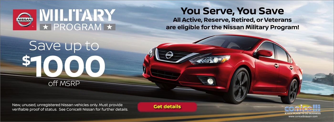 Click for info on the Nissan Military Program