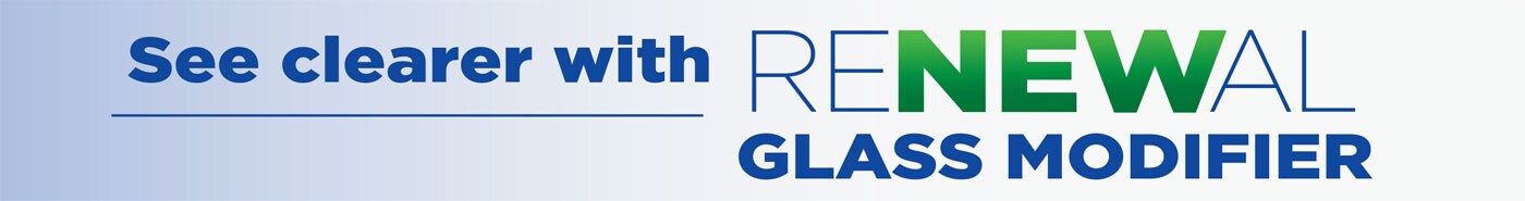 See clearer with Renewal Glass Modifier