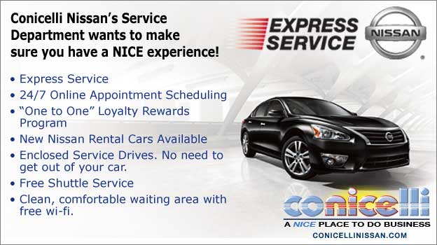 Conicelli Nissan's Service Department wants to make sure you have a NICE experience!