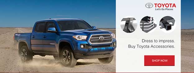 Dress to Impress. Buy Toyota Accessories.