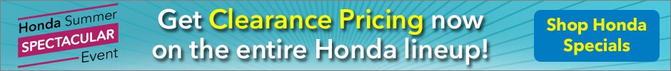 Click for Clearance Pricing on the entire Honda lineup!