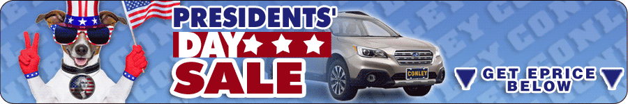 You can't beat Conley Subaru's Presidents' Day Sale. Get your ePrice below.