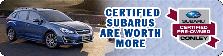 Certified Pre-Ownled Subarus at Conley Subaru, a FL Subaru Dealer