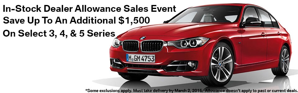 BMW Dealer Allowance Sales Event