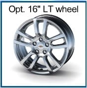 chevy sonic wheel options