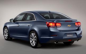 rear view of the 2011 chevy malibu