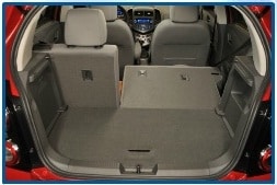chevy sonic rear cargo room hatchback