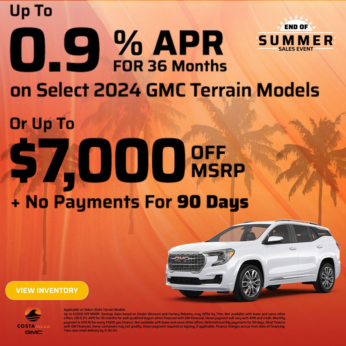 Suburban Buick Gmc Of Costa Mesa New Vehicle Specials | Costa Mesa GMC