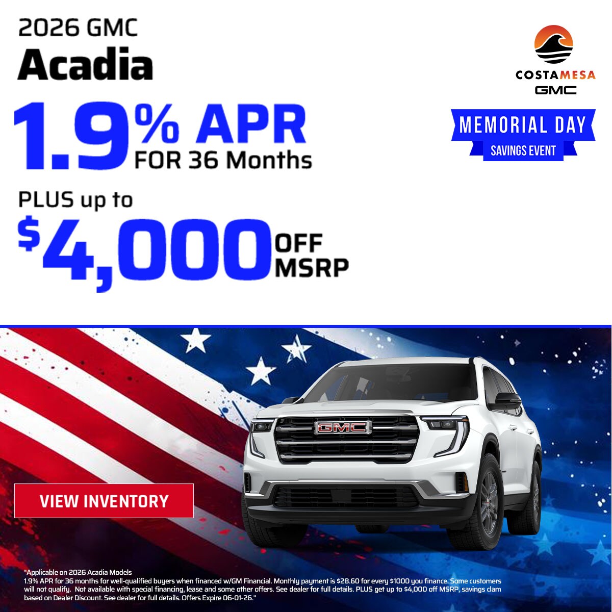 MAY2026_Slider_New_GMC_Acadia_2026_Offer_APR%20%26%20MSRP_1200x1200_06-01-2026.jpg