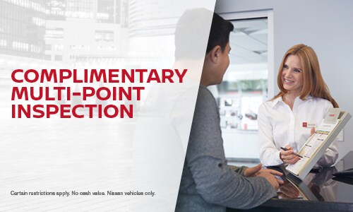 Complimentary Multi-Point Inspection Service Special at County Line Nissan