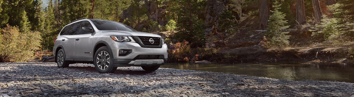 2019-Nissan-Pathfinder-SVRockCreekEdition-4WD-SUV-L01 (2) (1).jpg New Nissan Pathfinder by a river