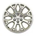 2023 Ford F-150 20-in. machined aluminum wheels with Light Caribou-painted pockets and King Ranch® wheel ornaments