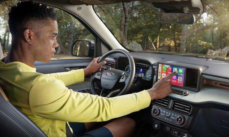 2023 Ford Maverick interior front with driver