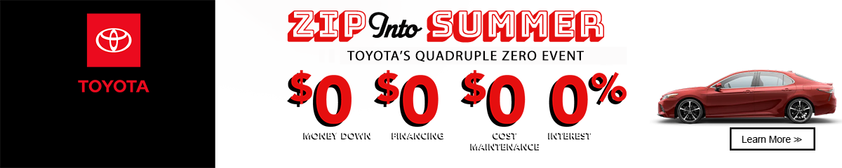 Quadruple Zero Toyota Offers