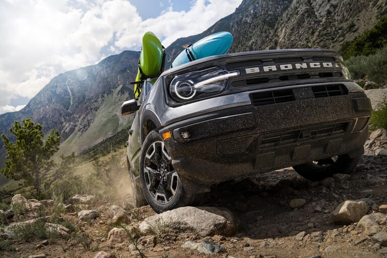 Bronco Going Up Mountain