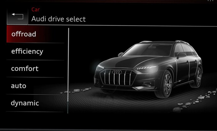 Audi drive selecr