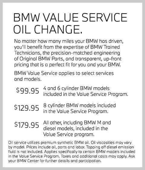 Value Service Oil Change Sept 2020