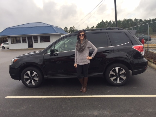 Kelly Saxton, one of the newest members of our team - and also now a member of the Subaru family!.JPG