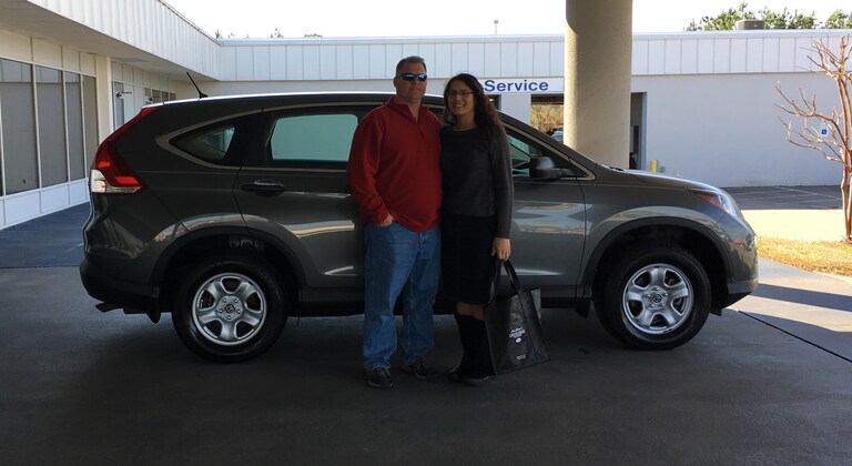 Mr.&Mrs. Aydelotte with their 2014 Honda CRV.JPG
